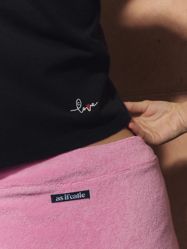 ASIF CALIE Medal Short Skirt Pants Pink