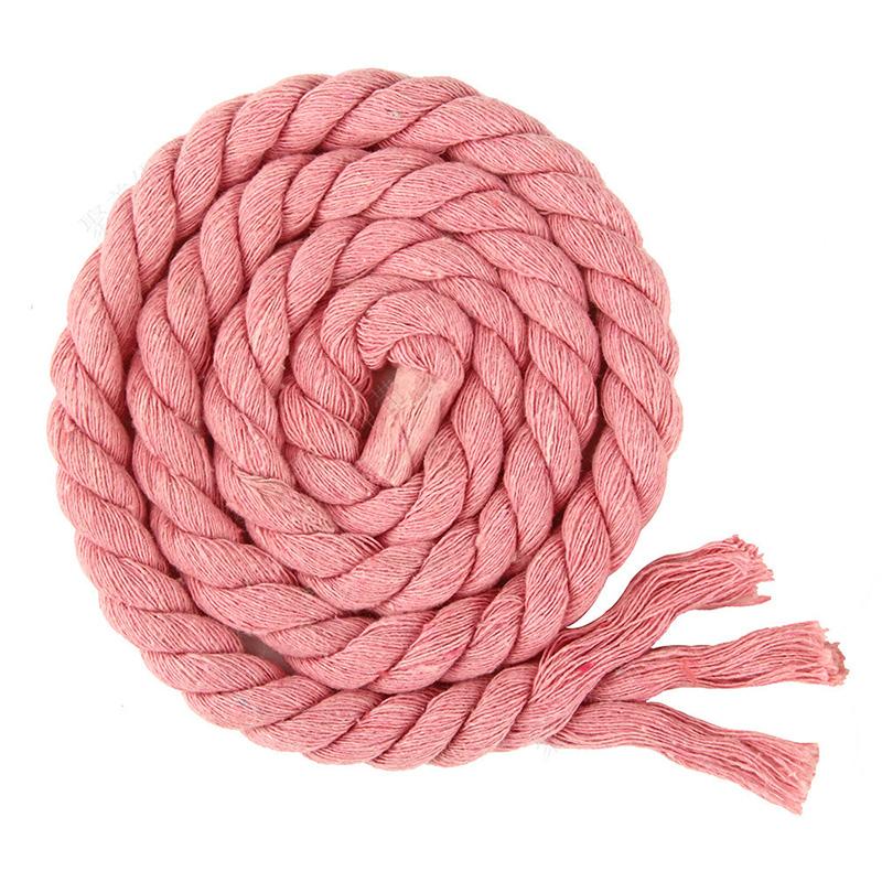 Meetee 10 Metre 5/8/10/12/20mm Renkli Pamuk Halat Üç telli Bükülmüş Makrome Kordon Ev Dekorasyon Halat Dikiş