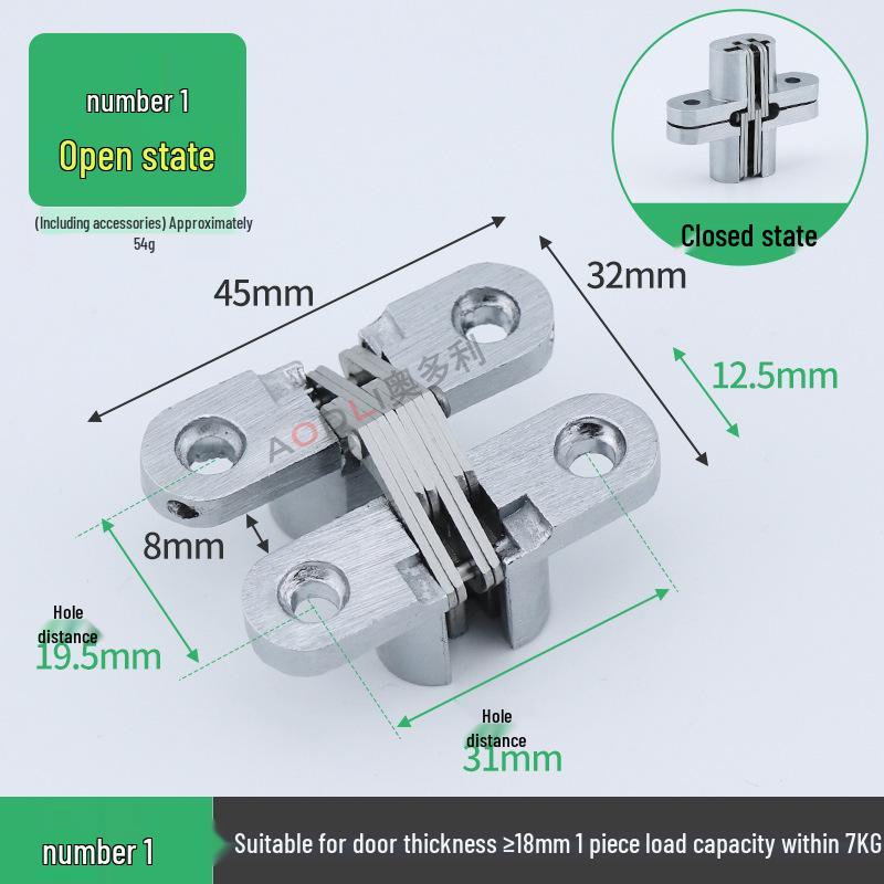 Hidden Concealed Hinge for Folding Wooden Doors - Accessories