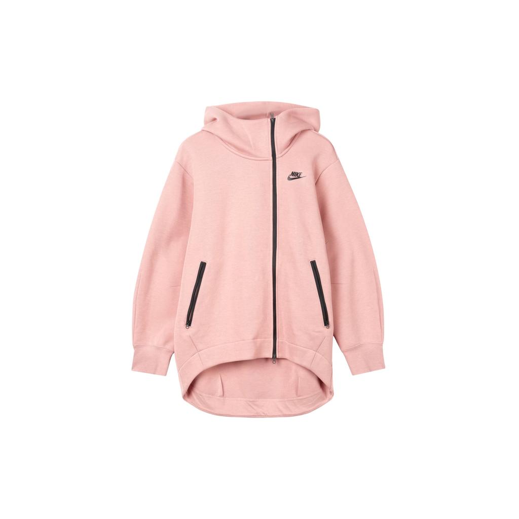 Nike Solid Color Hooded Casual Jacket Women jackets Pink FB8244-618