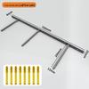 T-Shaped Invisible Shelf Bracket: Wall Mount Bookshelf & Storage Support.