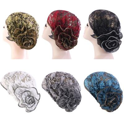 Elastic Beanie Head Scarf Muslim Hair Bonnets Fashionable Turban Hat  Hair
