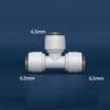 3/8" 1/4" Tube Reducing Tee 3 Ways Food Grade POM Quick Fitting Connector For Aquarium RO Water Filter Reverse Osmosis System