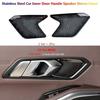 Black For BMW 3 Series G20 G28 Car Rear Inner Door Handle Speaker Stereo Cover