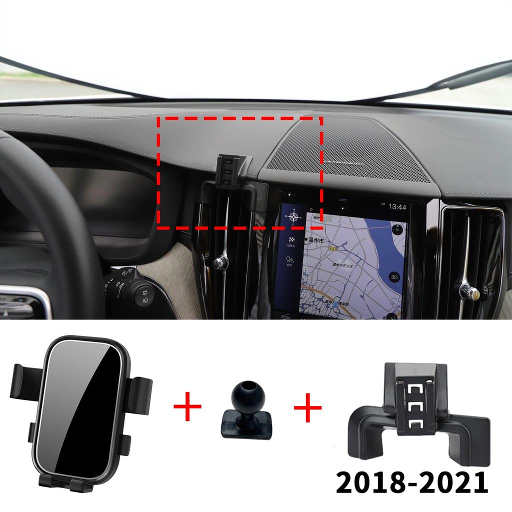 Car Mobile Phone Holder Accessories for Volvo XC60 2018~2025 GPS Bracket Navigation Stand Auto