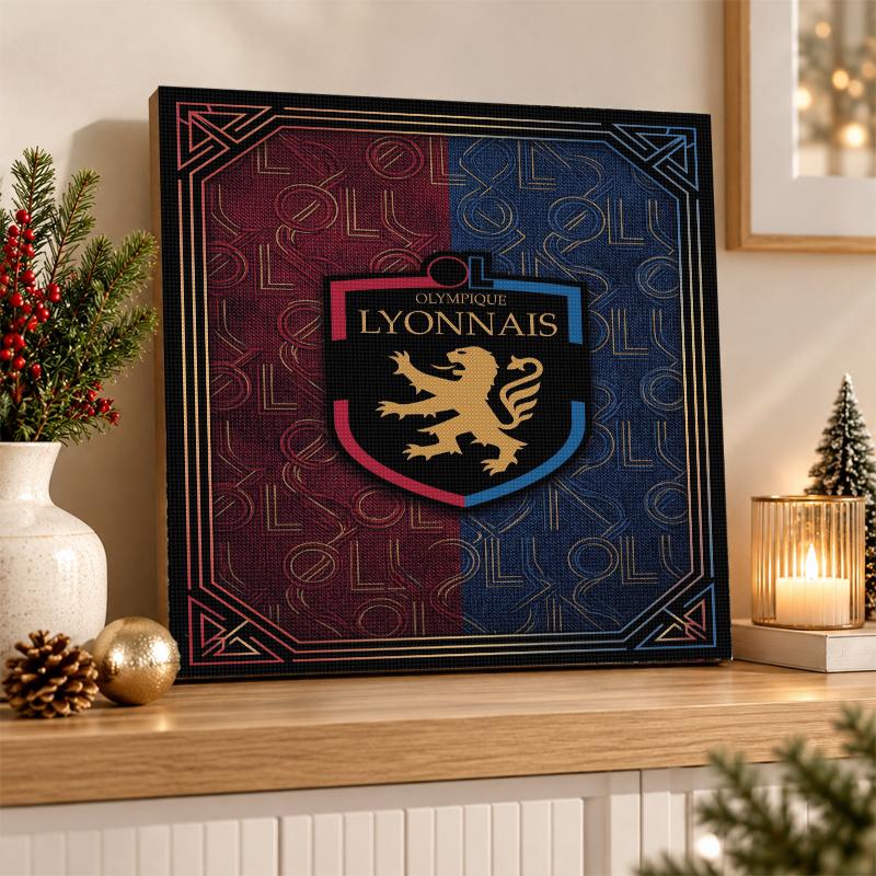 Lyon FC Diamond Painting Kit 5D Full Drill DIY Diamond Mosaic Wall Art Home Decor