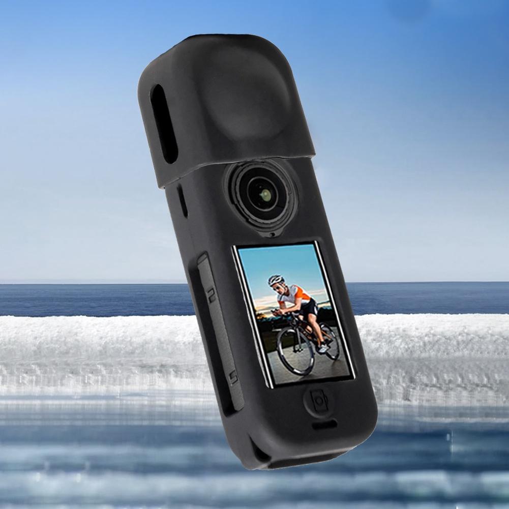 For Insta360 X4 Air Shockproof Camera Silicone Body Protector With Lens Cover And Scratch-Resistant Soft Rubber