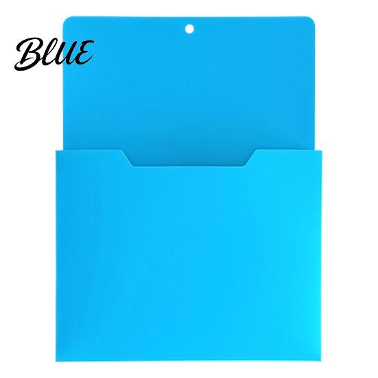 Project Management Folders Wall Mounted File Pocket Organizer 1.18 Inch Deep Compartment A4 Plastic Paper Storage Hanging Document Holder for Office