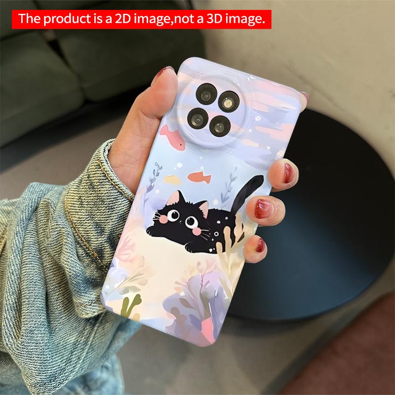 2DFlat Xiaomi Redmi phone caseBlack Cat Underwater Fantasy Art Phone Casesuitable for Redmi Note 11 12 13 14 A3 K80 15 17 Ultra