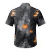 Men's Halloween Button Down Shirt Short Sleeve Casual Cardigan for Party