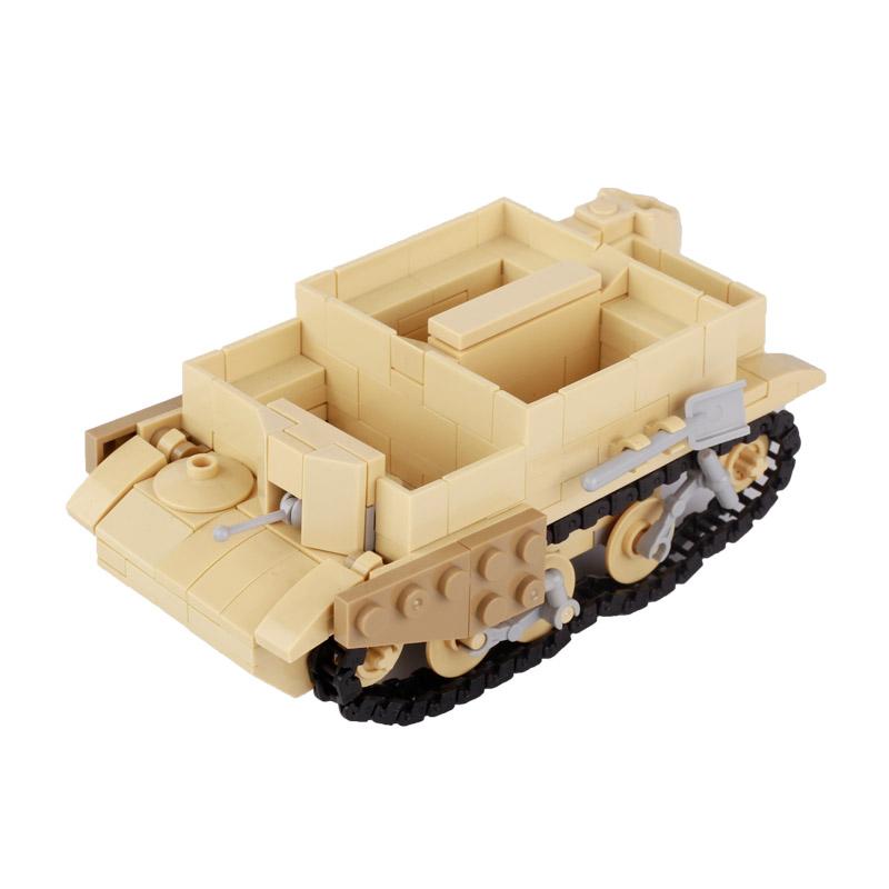 MOC WW2 Military War Vehicle Building Blocks Army Soldier US Spitfire Tank Armored Vehicle BF109 Fighter Jet Prison Cage Toys