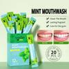 20pcs Fruity Mouthwash Disposable Mouthwash Fresh Breath Long-lasting Aroma Clean Teeth Maintain A Healthy Oral Environment