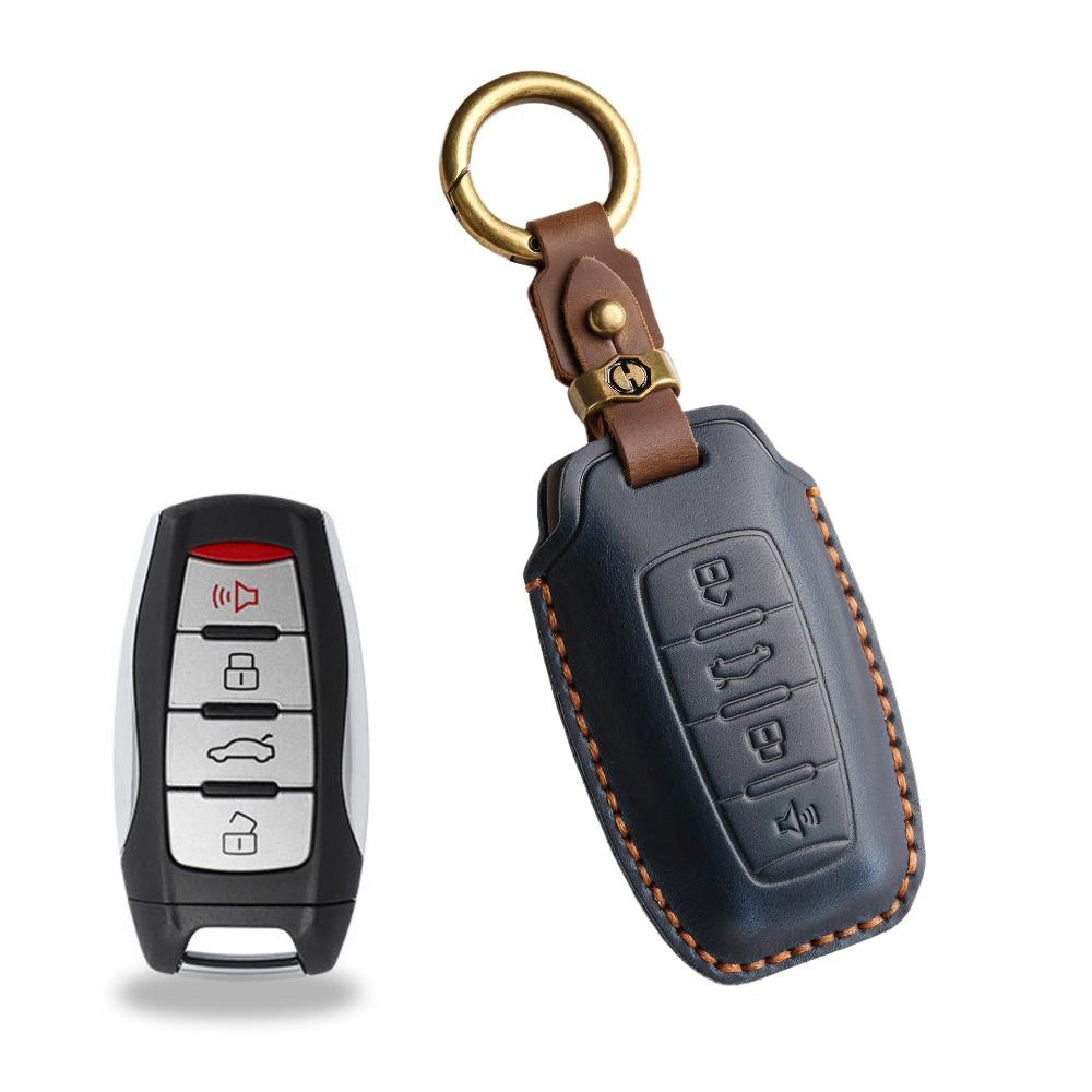 Handgefertigtes Schlüsseletui aus echtem Leder für Haval H6S H9 M6 First Love Big Dog Cannon im Retro-Stil, Auto-Schlüsselhülle