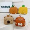 Pineapple Tiger Bear Kids Backpack Soft Pu Material For School And Casual Wear
