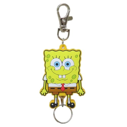 SK Japan Spongebob Key Ring Rubber Reel Keychain/Spongebob