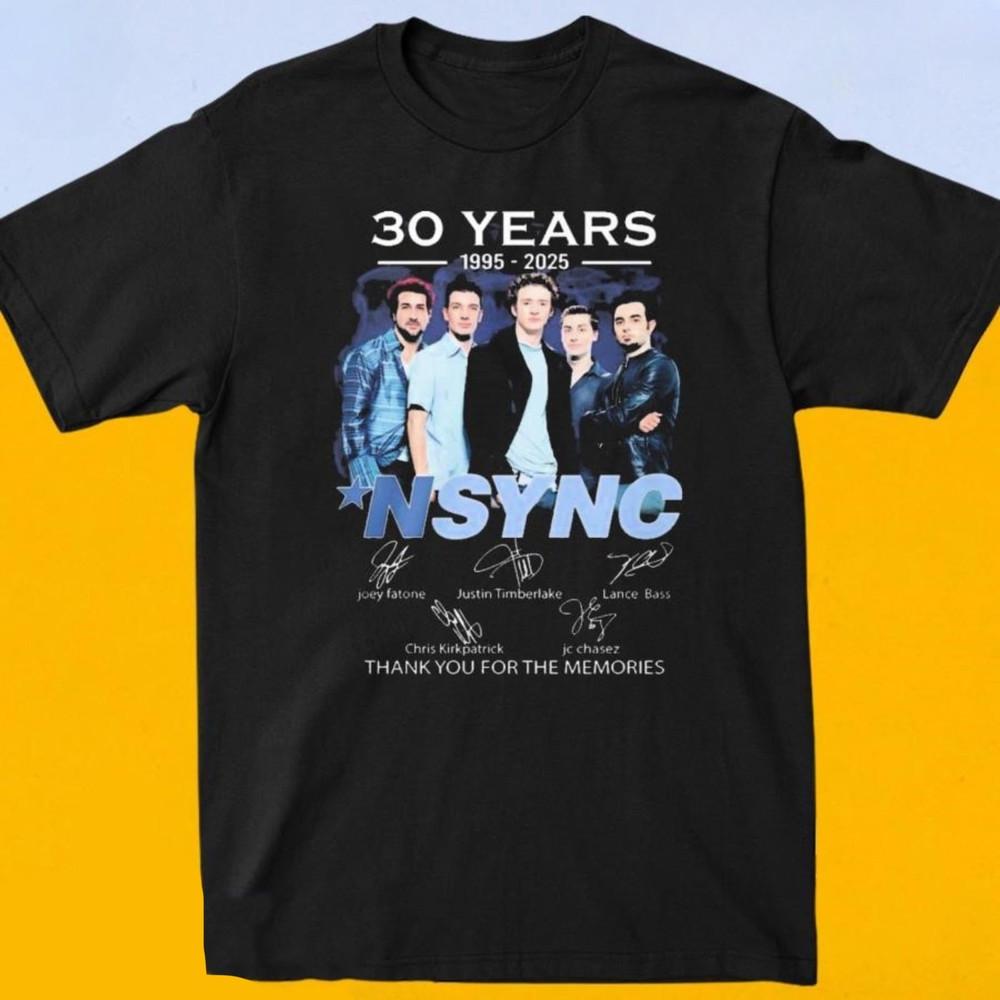 Neues Nsync Boyband 30 Jahre Geschenk für Fans Unisex S-5Xl Shirt Ss955
