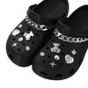 Bear Rhinestone Chain Silver Crocs Accessories DIY Shoe Buckle Flower