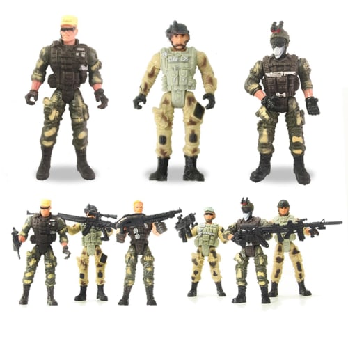 STARTIST 6-Piece American Soldier Warrior Movable Joint Figure Collection 10cm H