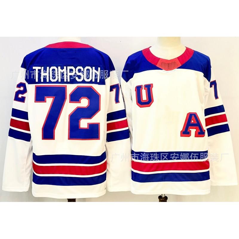 Ice Hockey Embroidered Long Sleeve Jersey Number 21 86 72 Unisex Winter Sports Team Wear