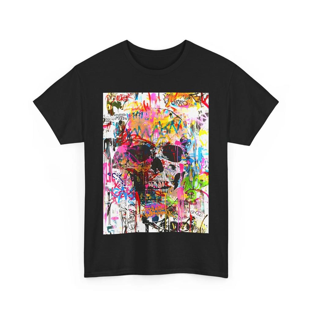 SKULL STREET WEAR GRAFFITI ART TEE Tshirt DOPE FASHION GIFT MEN WOMEN PUNK SHIRT
