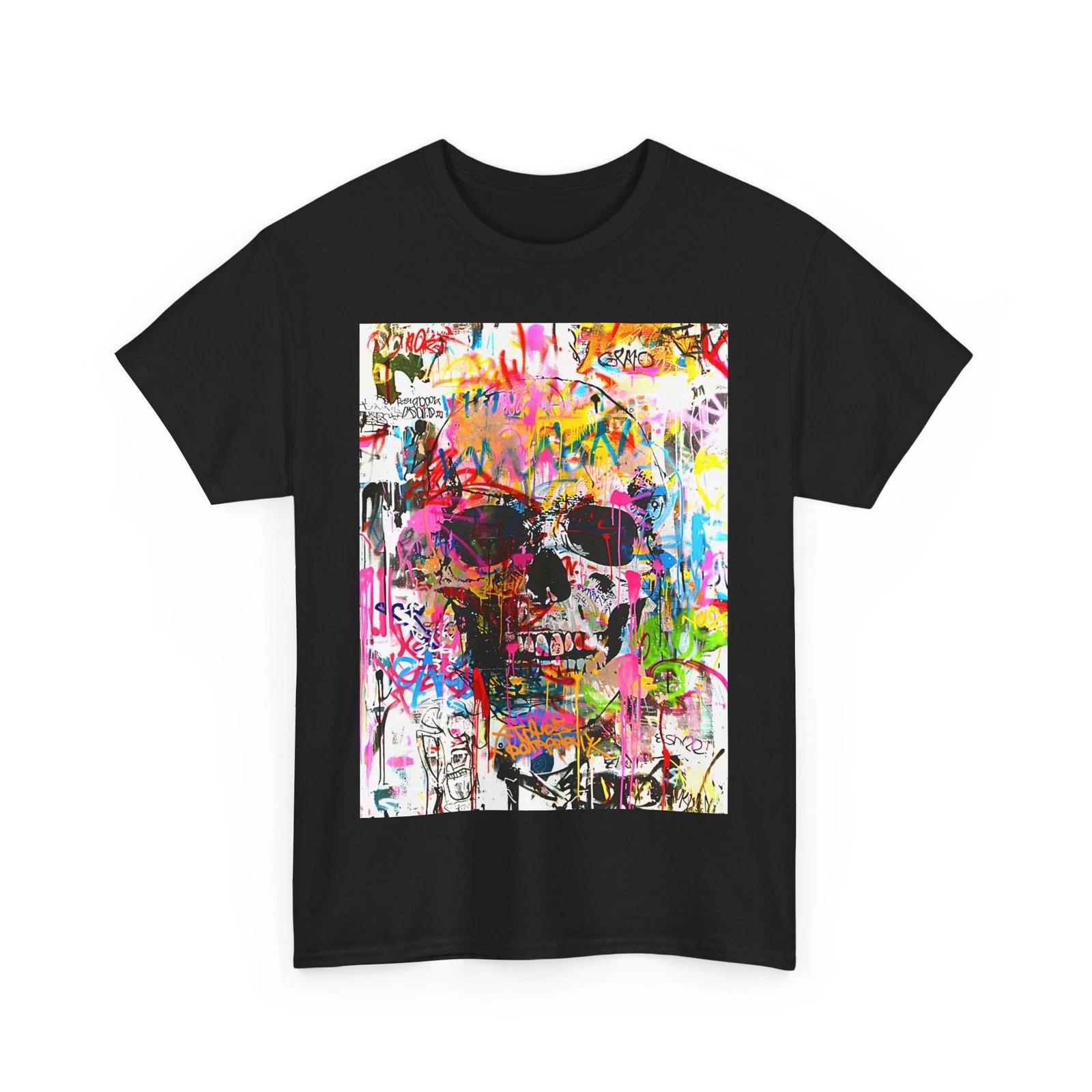 SKULL STREET WEAR GRAFFITI ART TEE Tshirt DOPE FASHION GIFT MEN WOMEN PUNK SHIRT S