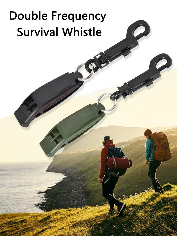 Dual Frequency Emergency Whistle One-piece Design Sos Whistle Loud Voice High Low Audio Whistle Strong Penetration Diving Rescue
