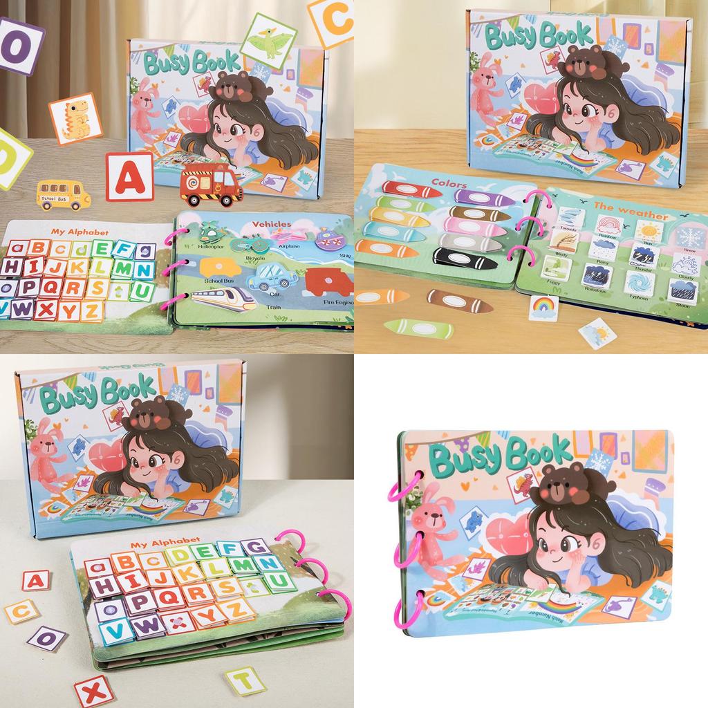 Quiet Stickon Book For Kids Montessori Early Education Toy With Customizable Fun