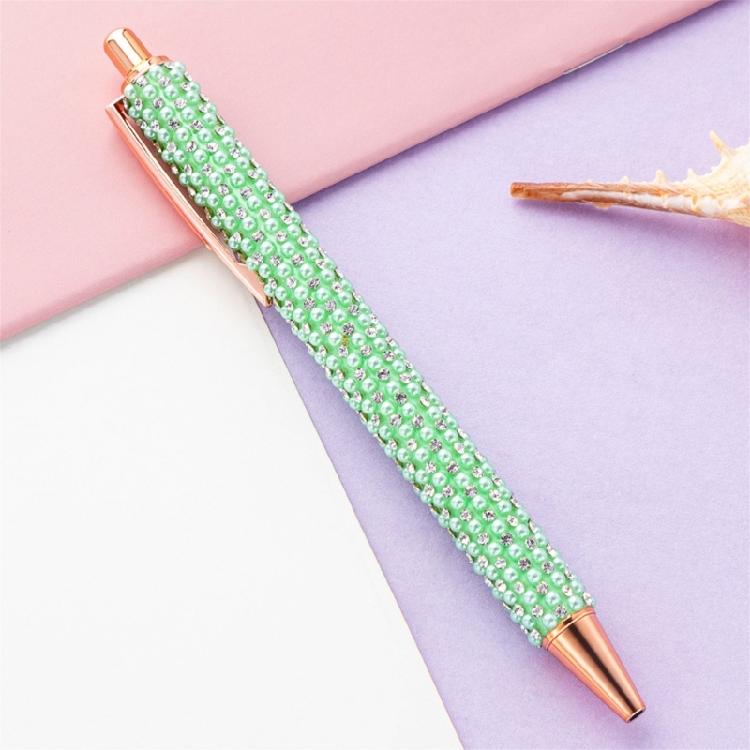 Retractable Ballpoint Pen Business Signature Pen Beads Ballpoint Pen