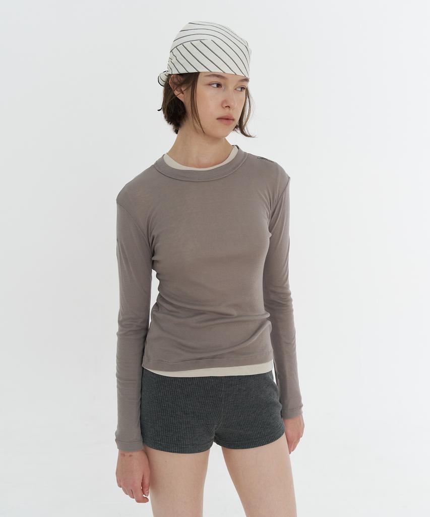 TARVERT Lazle Slim Tencel T-Shirt - Cream