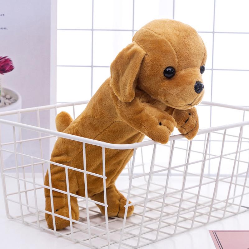 Adorable Puppy Plush Pencil Case - Cute Cartoon Animal Storage Bag for Kids