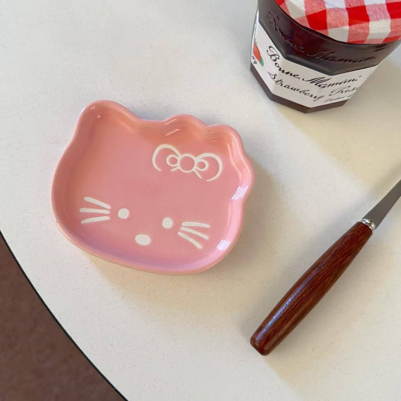 Japanese Cat Dipping Dish, Household Ceramic Soy Sauce Dish, Bone Spitting Dish, Cute Mini Small Dish, Multi-Functional Seasoning Dish