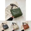 Trendy Retro Casual Pu Shoulder Bucket Bag For Women With Soft Structure Design
