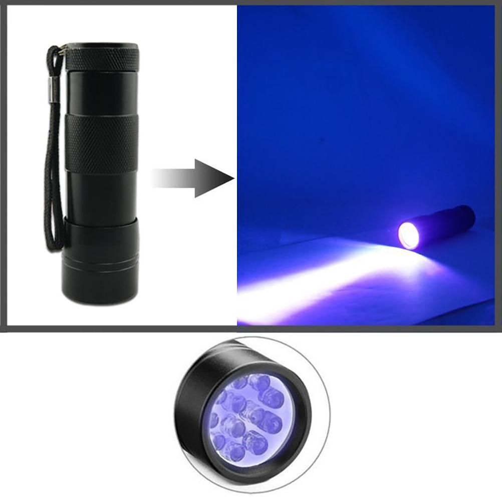 12 LED UV Flashlight Black Light Money Detector
