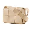 BOTTEGAVENETA Candy Cassette Shoulder Bag 666688 VMAY1 Intrecciato Beige Lambskin Unisex Used