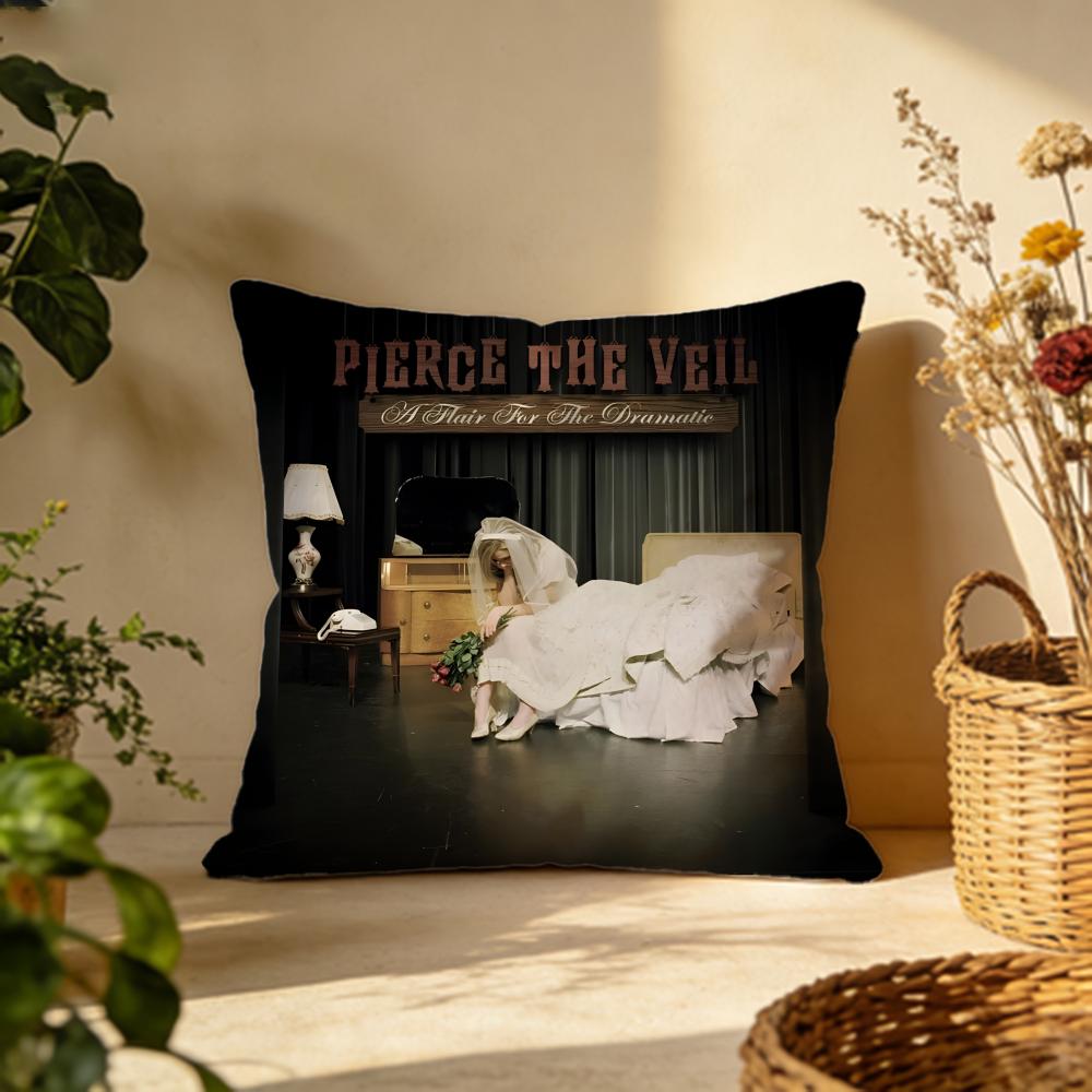Trendy PPierce The Veilful Cushion Cover Versatile DoubleSided Pillow Case Fit for Sofa Bed Car  Daily Decor