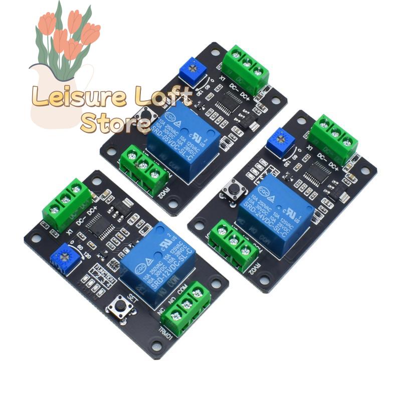 Adjustable Delay On Off Relay Module 1pcs Timing Control Self Locking Timer Switch for Alarm Systems Home Smart Devices