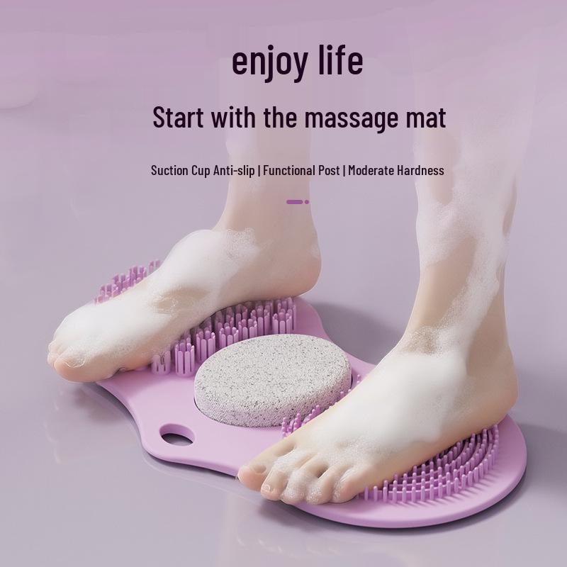 Cross-border Hot Selling Foot Scraper Back Lazy Person Scrubber Shower Suction Cup Wiper Bath Massage Device