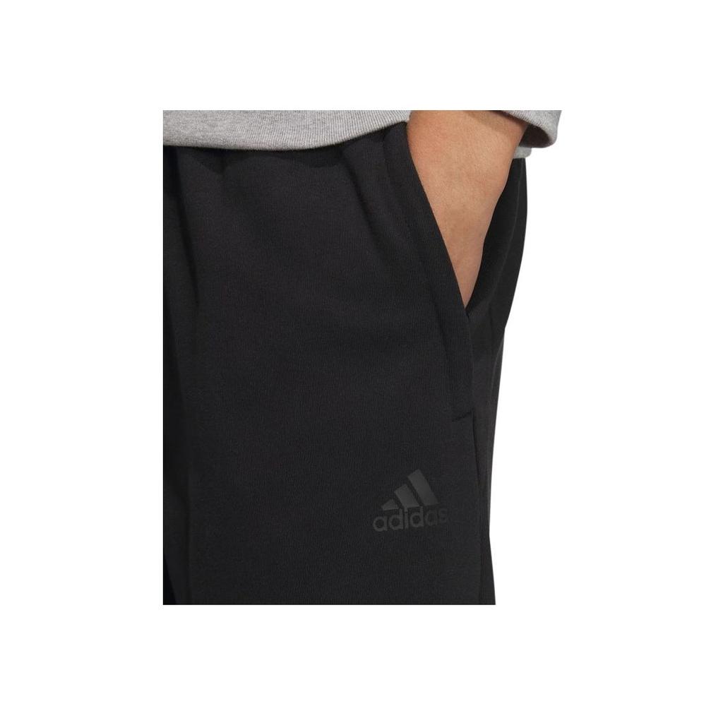 Adidas Logo Solid Color Joggers Men Bottoms Black IQ1383