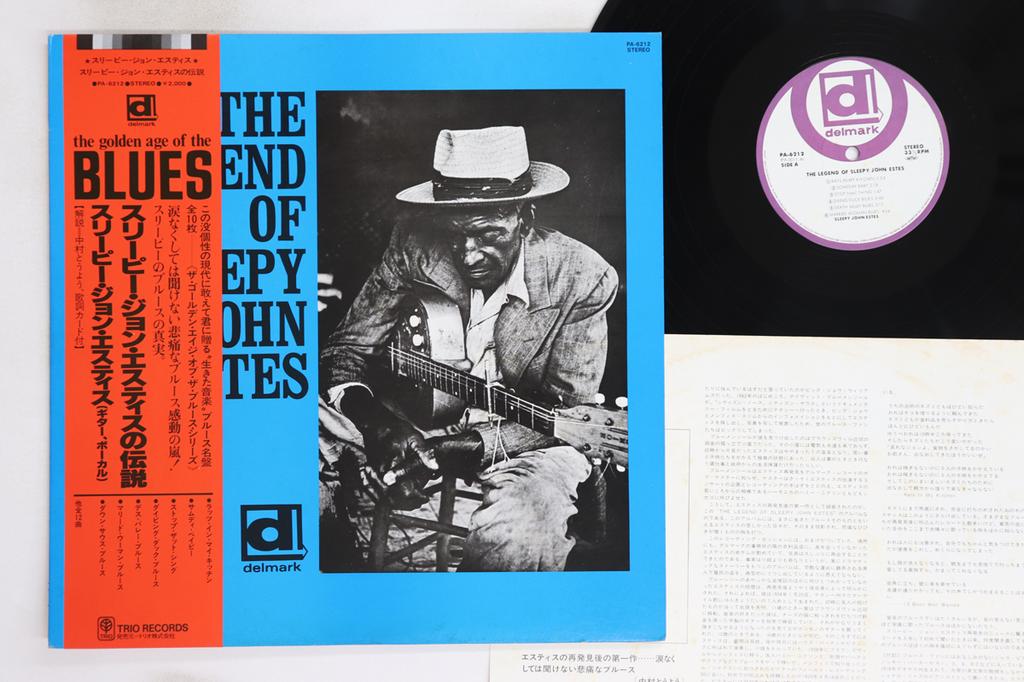LP Record SLEEPY JOHN ESTES - Legend Of Sleepy John Estes PA6212 DELMARK Japan Obi Blues Used