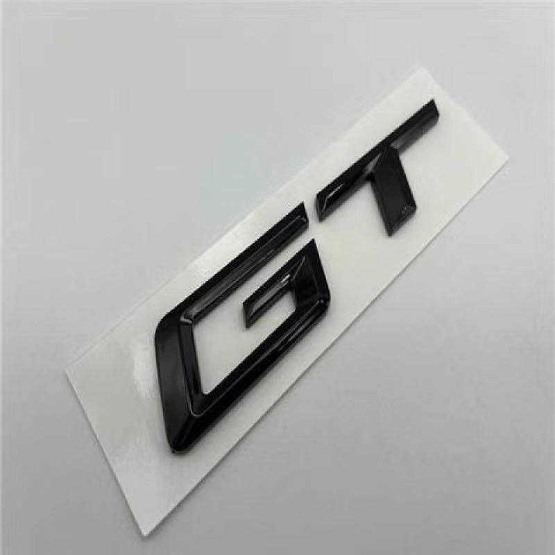 3D ABS Logo GT Emblem Letters Badge Car Rear Trunk Sticker for BMW F34 E36 E46 F07 G32 650 535i 630i 3 5 6 Series GT Accessories