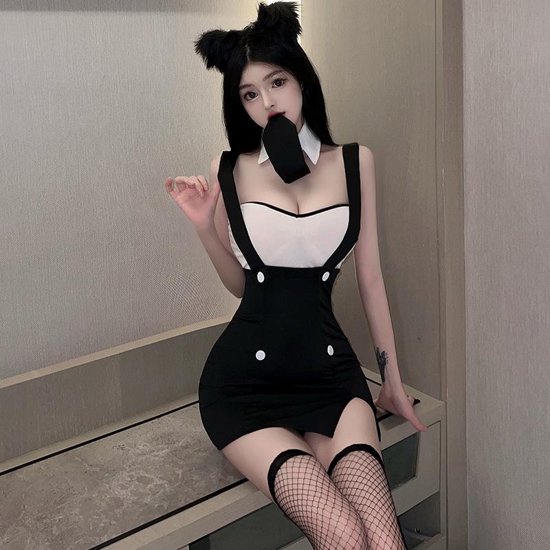 Sexy secretary sexy lingerie female passion seduction uniform suit hot flirting robe