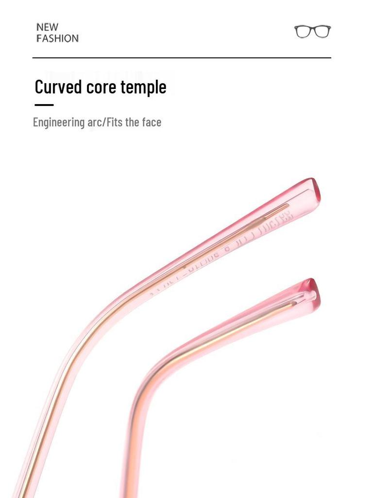 Children’s Cat-Eye Anti-Blue Light Glasses with Metal Temples - Lightweight & Comfortable Myopia Frame