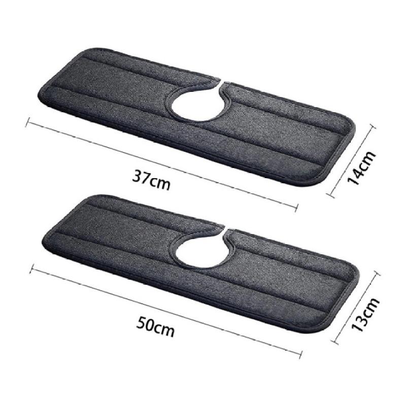 2 Pcs Washable Faucet  Absorbent  Pad Wrinkle-resistant Stretchy Abrasion-resistant Wraparound