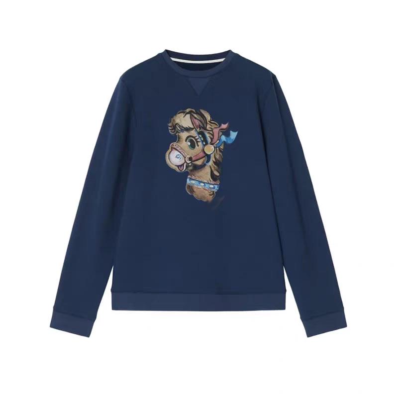 Limited Edition 1900+ All Cotton Brushed Fleece Little Pony Print Round Neck Sweatshirt