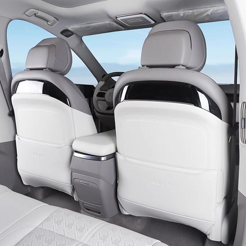 For Zeekr 7X 2024 2025 2026 Rear Row Seat Anti-kick Pad Seat Back Kick Protector Dirt-proof Leather Covers Interior Accessories
