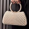 New Pearl Ring Edge Portable Dinner Bag Elegant Fashion Wedding Bag European and American Party Bag Clutch Bag