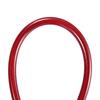 Motoforti Motorcycle Brake/Clutch Hose, Oil Hose, Hydraulic Strengthened, Stainless Steel, 28°+90°, Red, 130cm