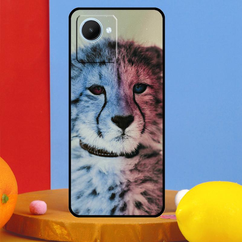 Případ Cheetah Panther Snow Cheetah pro Realme C55 C53 C67 C51 C35 C33 C31 C30 C25s C21Y GT Neo 6 5 9 10 11 12 Pro Plus