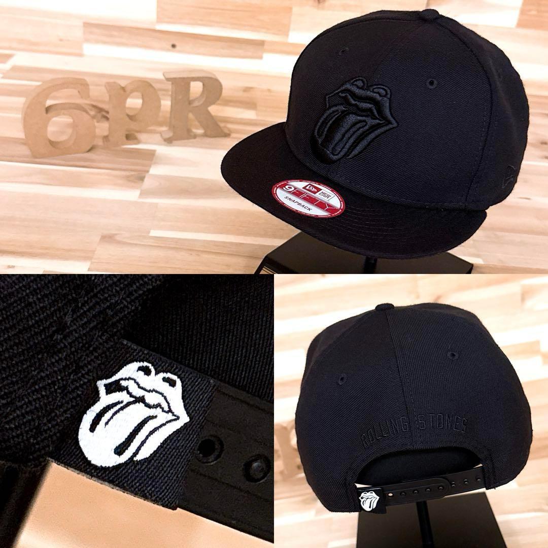 

[USED] Ultra-rare New Era x Rolling Stones Limited Edition Black Logo Cap
