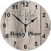 10inch  Manufacturer Factory Price Cheap Wooden Wall Clocks Silent Number Quartz Decorative Home Bedroom Hanging Watch